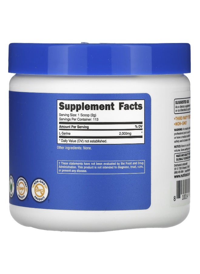 Nutricost, L-Serine Powder, Unflavored, 8 oz (227 g)
