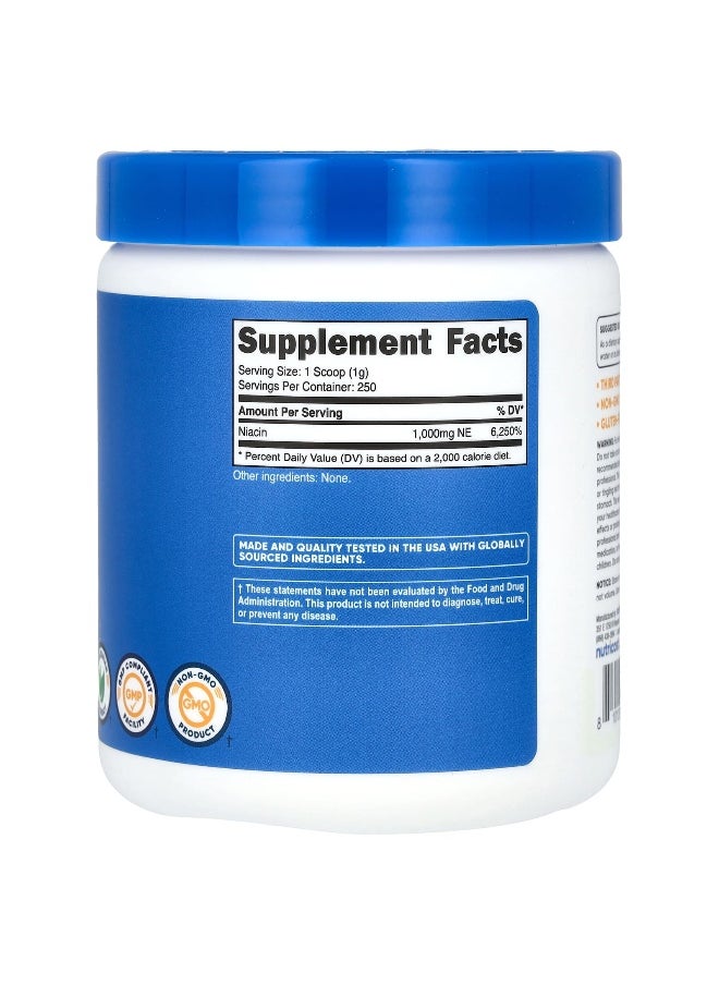 Nutricost, Niacin, Unflavored, 8.9 oz (250 g)