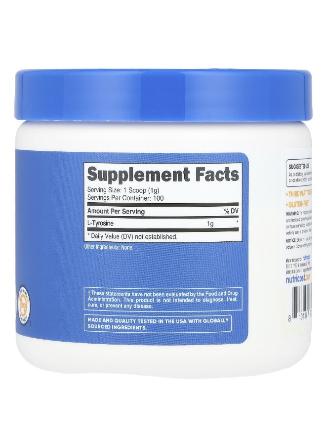 Nutricost, L-Tyrosine, Unflavored, 3.6 oz (102 g)