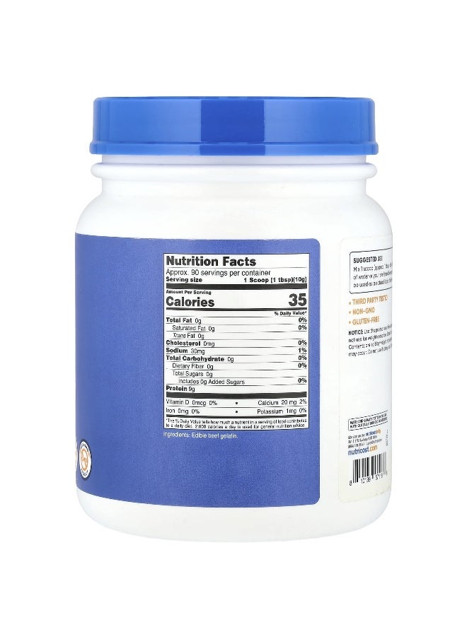 Nutricost, Beef Gelatin Powder, Unflavored, 32.4 oz (907 g)