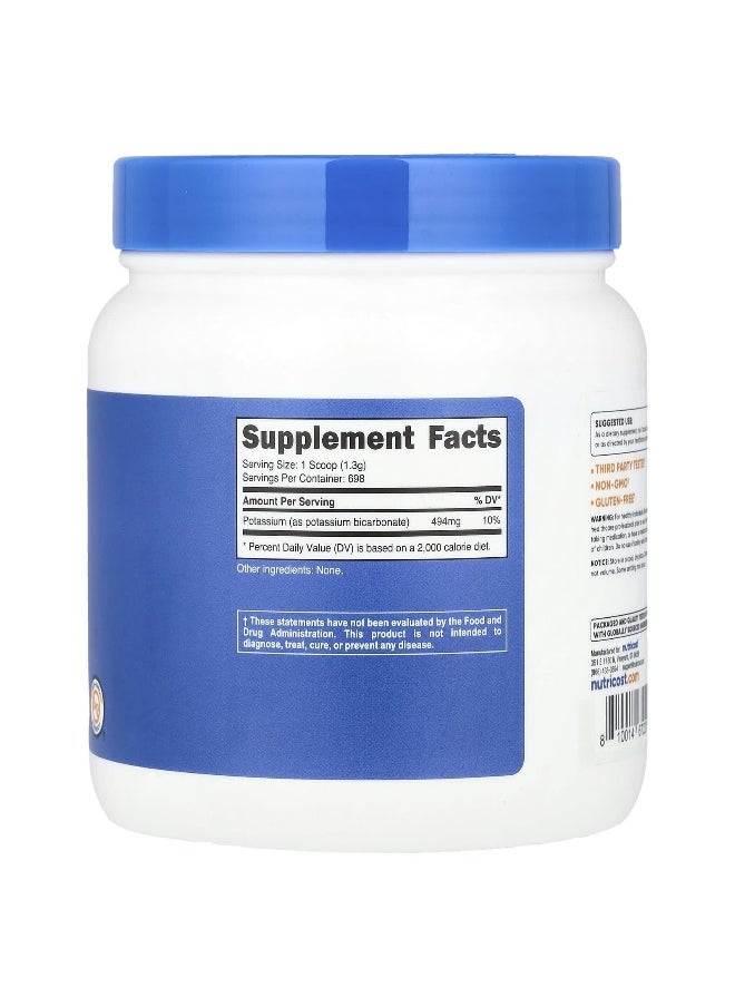 Nutricost, Potassium Bicarbonate, Unflavored, 32.4 oz (907 g)