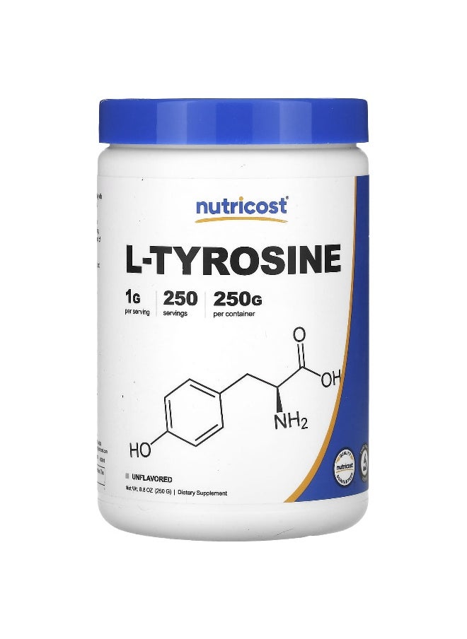 Nutricost, L-Tyrosine, Unflavored, 8.8 oz (250 g)