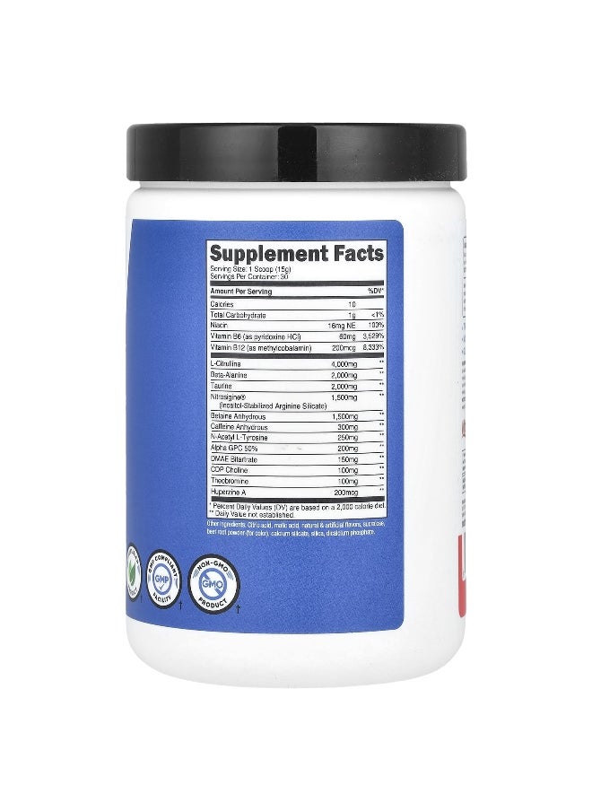 Nutricost, Performance, PRE-X, Xtreme Pre-Workout Complex, Fruit Punch, 1 lb (453 g)