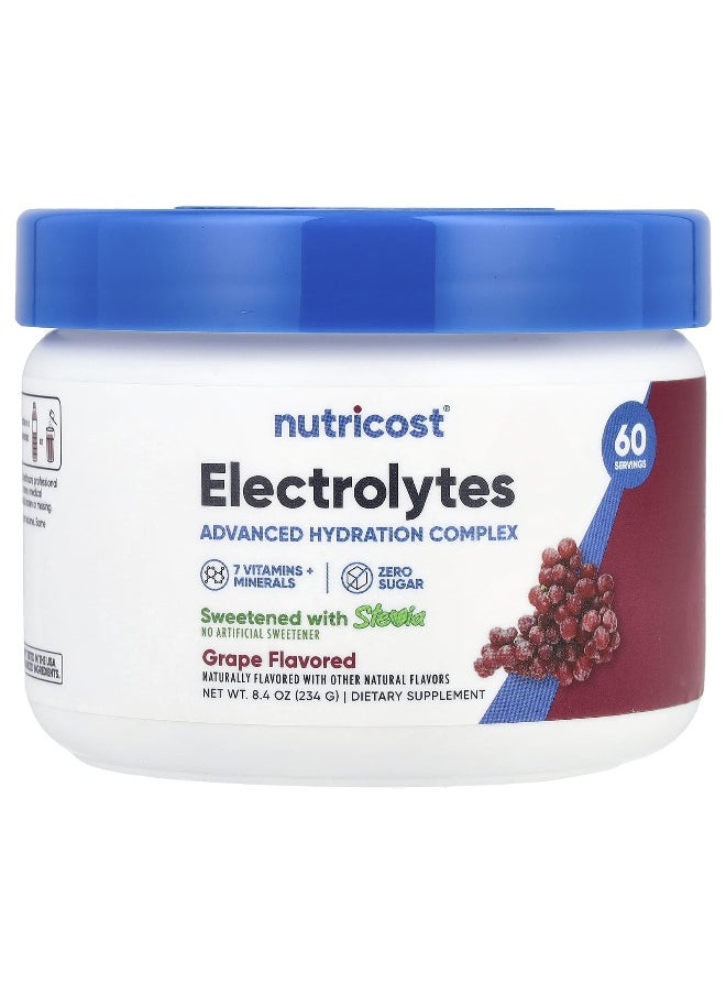 Nutricost, Electrolytes, Advanced Hydration Complex, Grape, 8.4 oz (234 g)