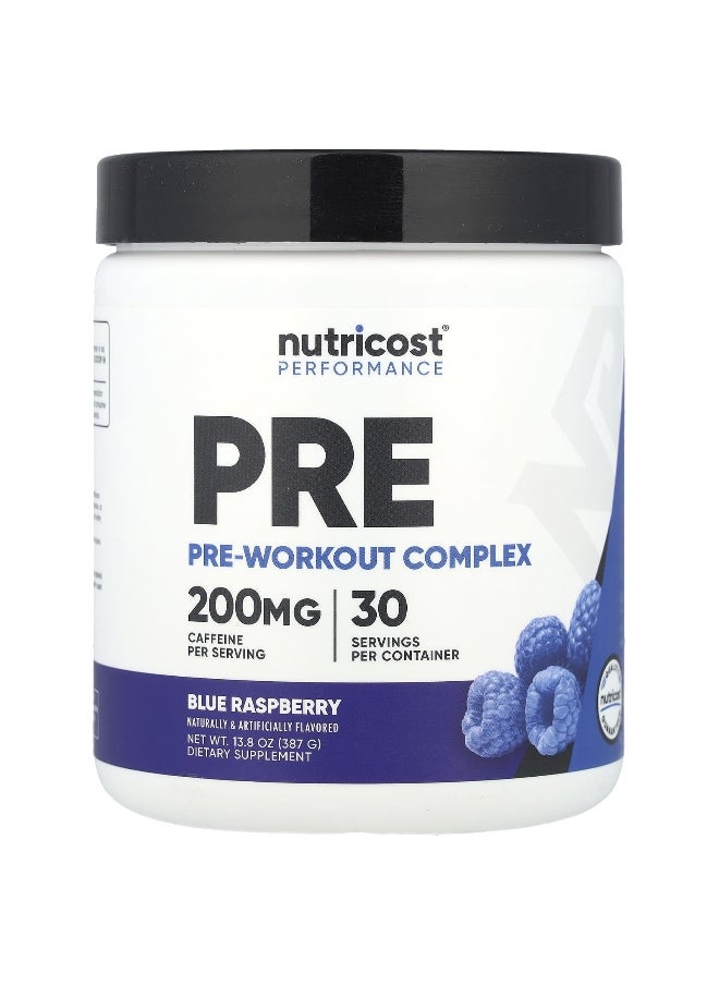 Nutricost, Performance, Pre-Workout Complex, Blue Raspberry, 13.8 oz (387 g)