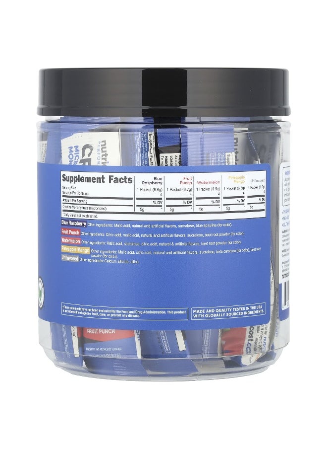 Nutricost, Performance, Creatine Monohydrate, Variety Pack, 20 Stick Packs, 0.2 oz (5.2- 6.7 g) Each