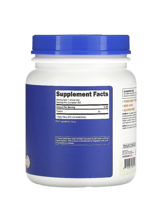 Nutricost, Taurine, Unflavored, 35.7 oz (1 kg)