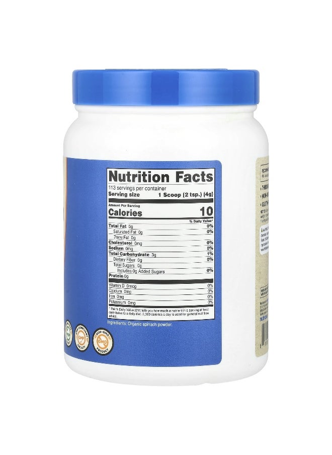 Nutricost, Organic Spinach Powder, Unflavored, 16.2 oz (454 g)