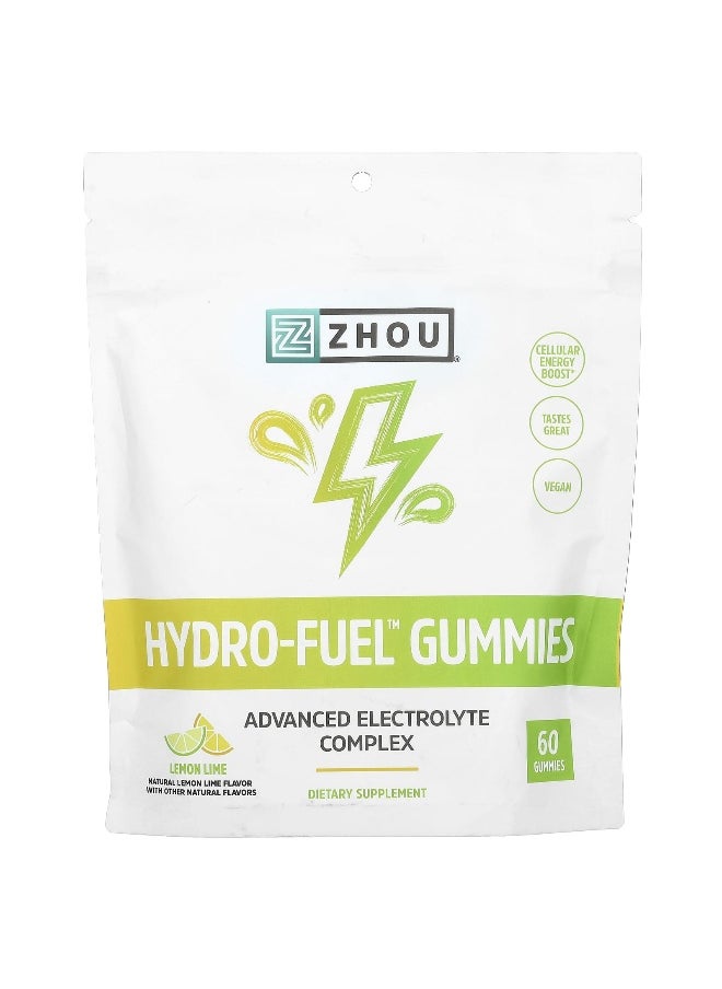 Zhou Nutrition, Hydro-Fuel Gummies, Lemon Lime, 60 Gummies