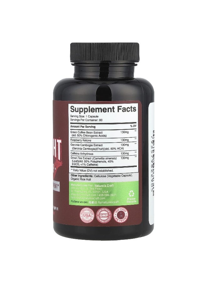 Nature's Craft, Weight Burner, 60 Capsules