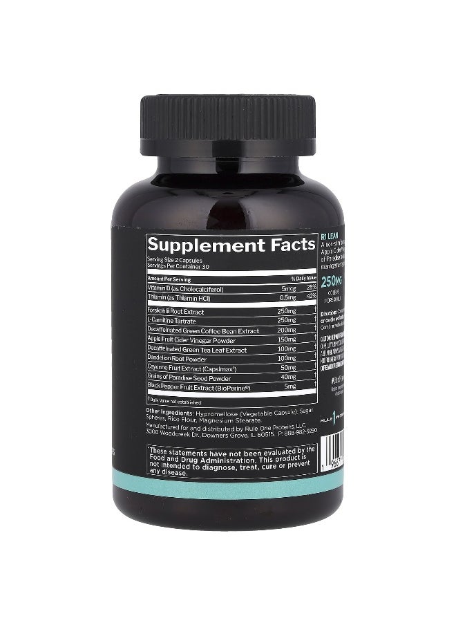 Rule One Proteins, Lean™, Non-Stim Weight Management, 60 Capsules