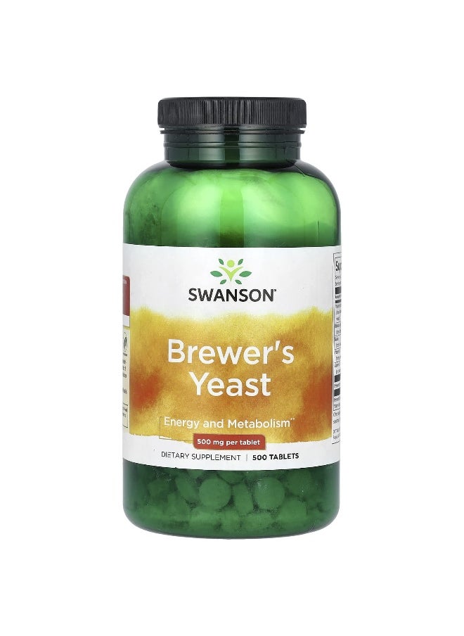 Swanson, Brewer's Yeast, 500 mg, 500 Tablets (250 mg Per Tablet)