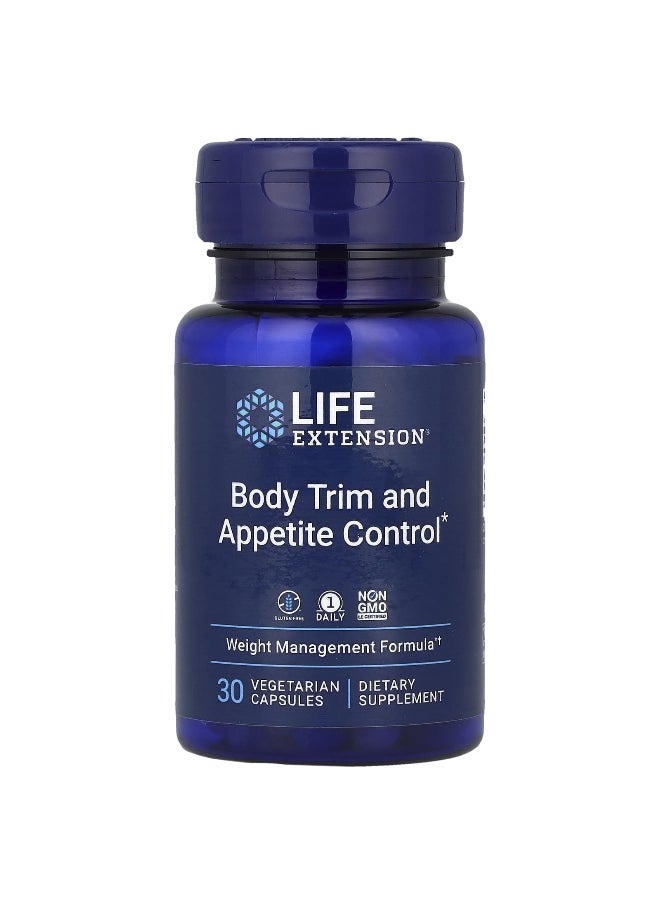 Life Extension, Body Trim and Appetite Control, 30 Vegetarian Capsules