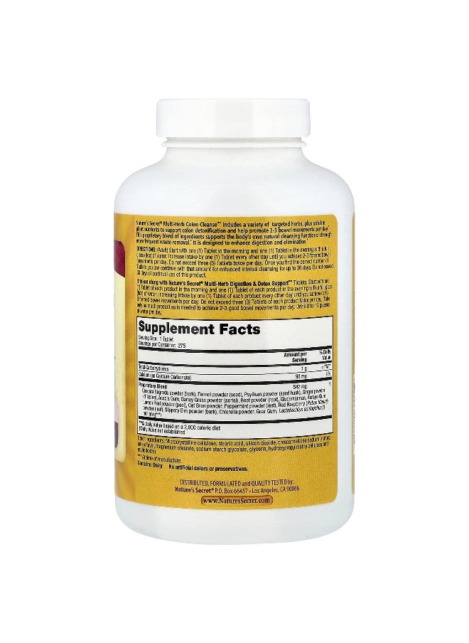 Nature's Secret, Multi-Herb Colon Cleanse™, 275 Tablets
