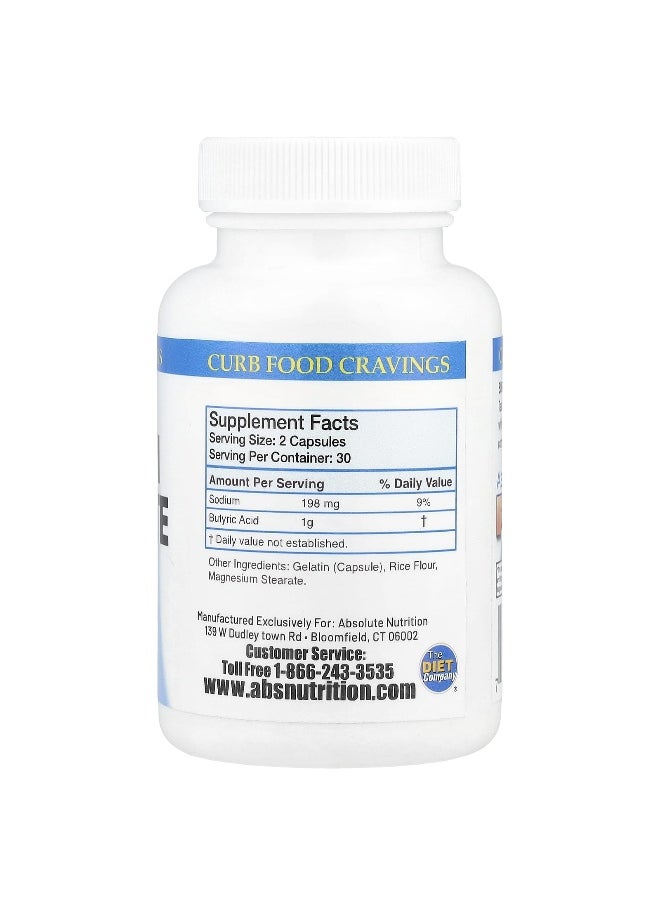Absolute Nutrition, Sodium Butyrate, 60 Capsules