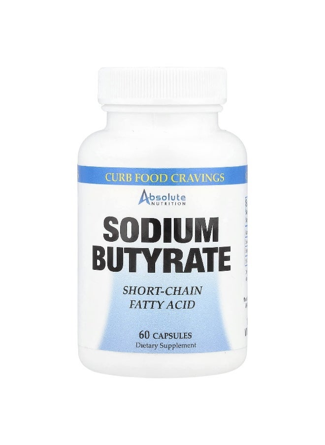 Absolute Nutrition, Sodium Butyrate, 60 Capsules