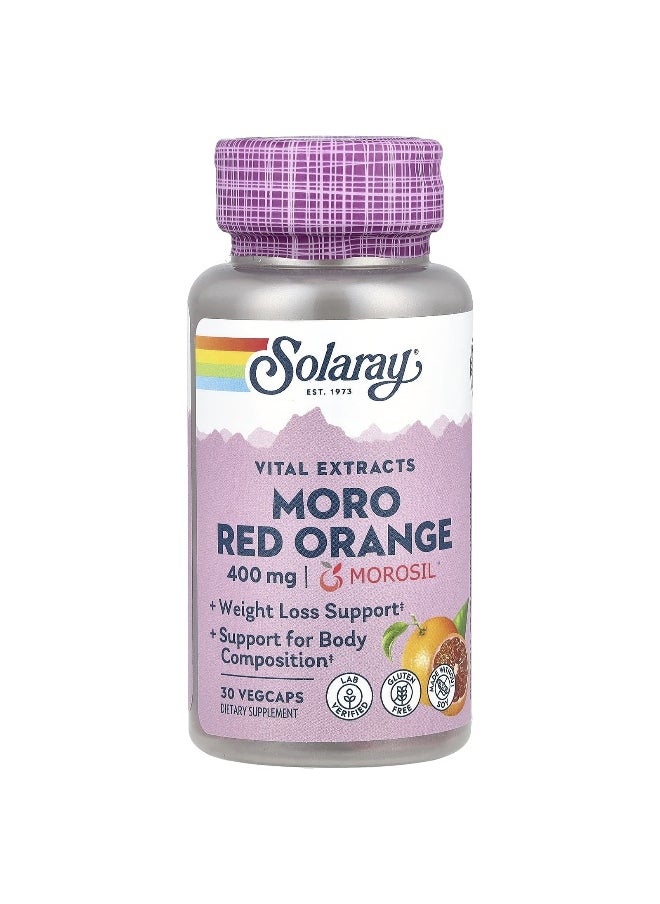 Solaray, Vital Extracts, Moro Red Orange , 400 mg , 30 VegCaps