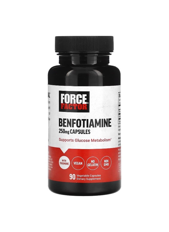 Force Factor, Benfotiamine, 250 mg, 90 Vegetable Capsules