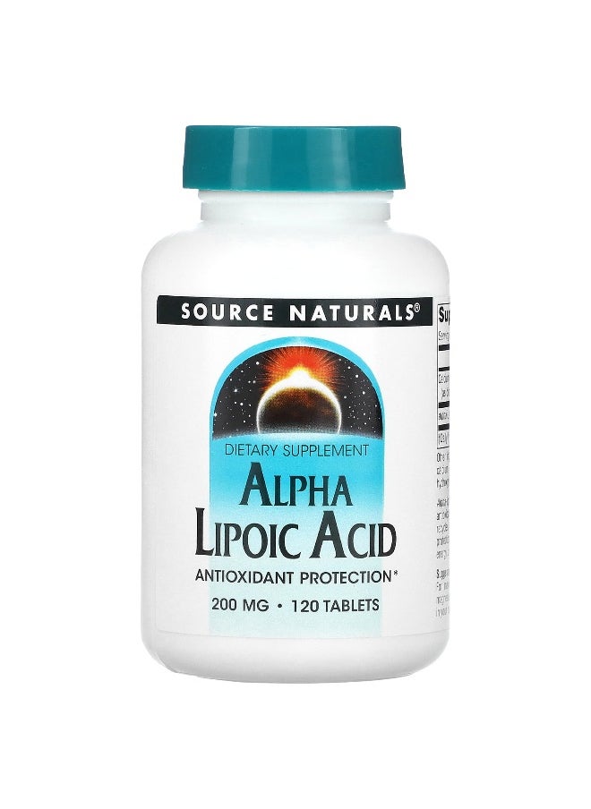 Source Naturals, Alpha Lipoic Acid, 200 mg, 120 Tablets