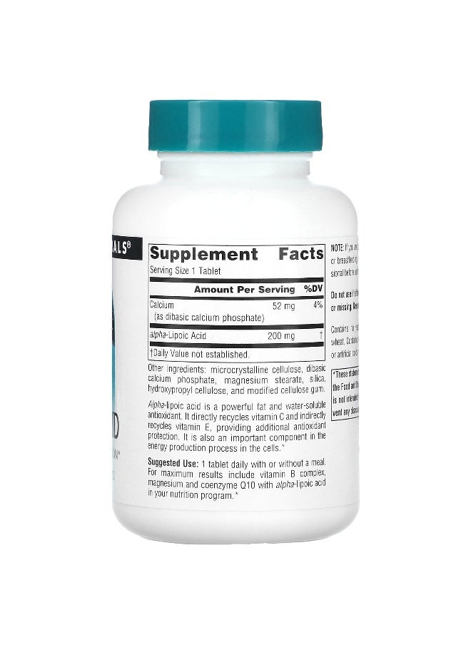 Source Naturals, Alpha Lipoic Acid, 200 mg, 120 Tablets