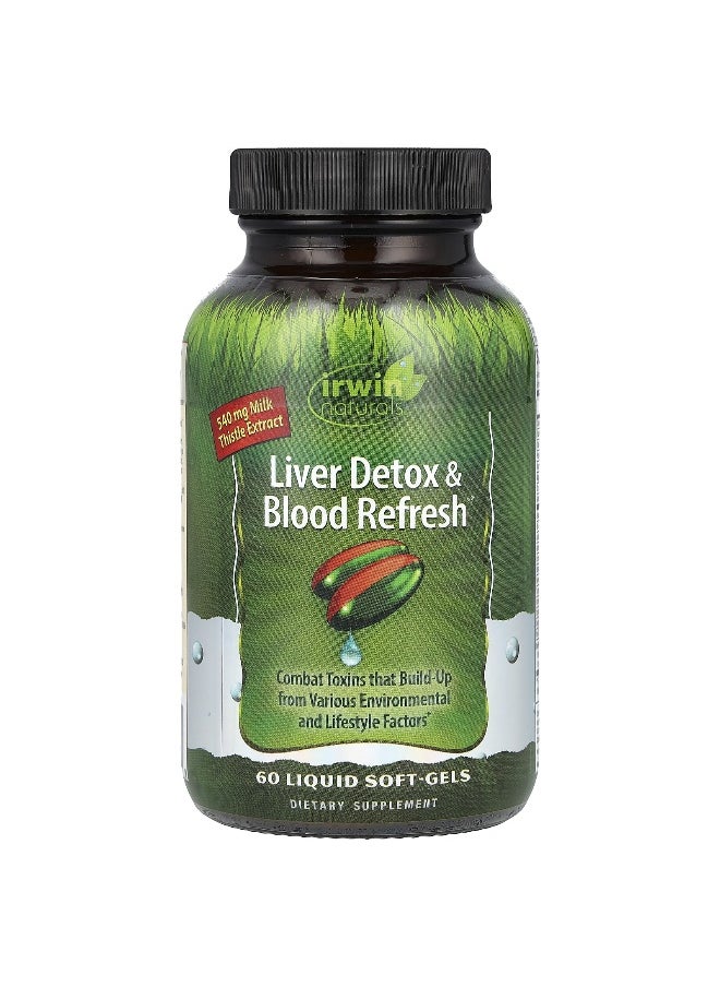 Irwin Naturals, Liver Detox & Blood Refresh®, 60 Liquid Soft-Gels