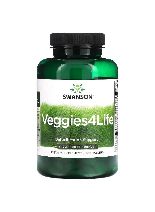 Swanson, Veggies4Life, 300 Tablets