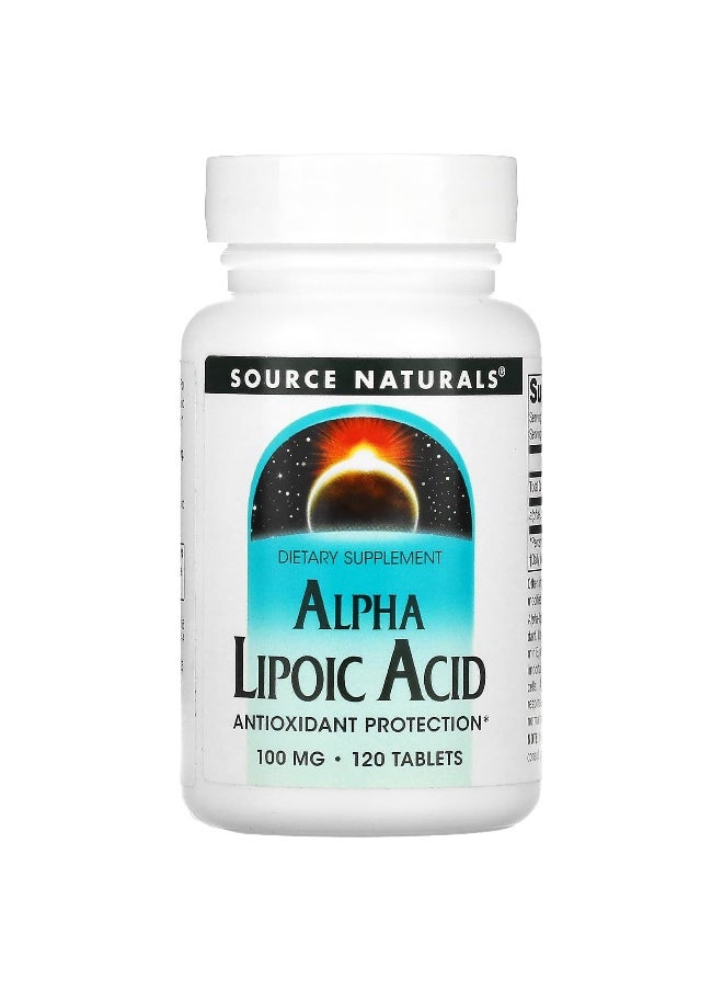 Source Naturals, Alpha Lipoic Acid, 100 mg, 120 Tablets