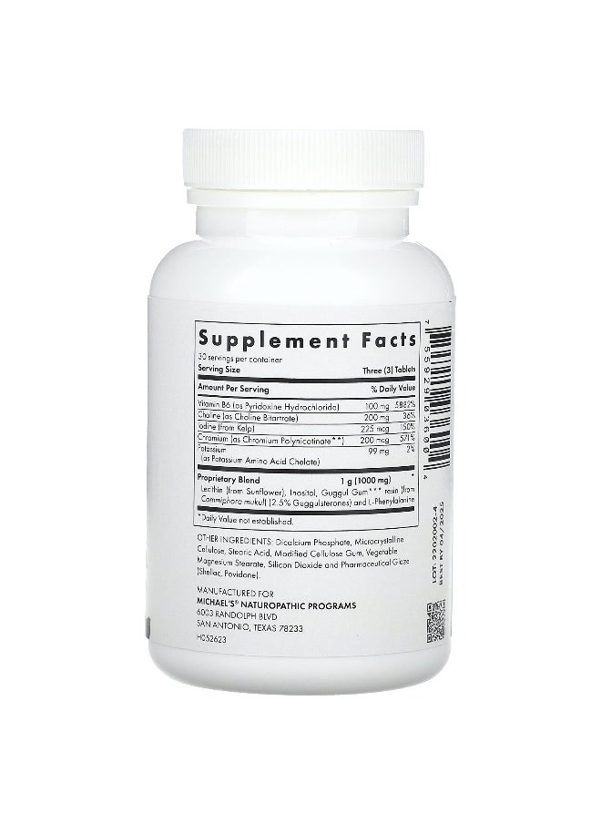 Michael's Naturopathic, Fat Metabolism Factors, 90 Vegetarian Tablets