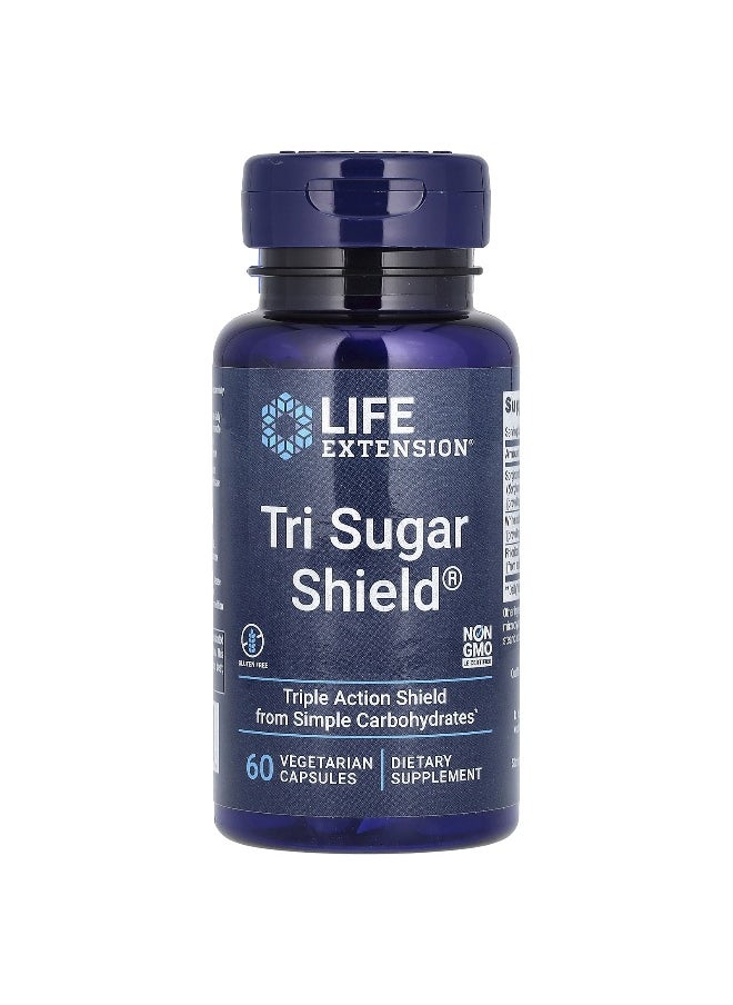 Life Extension, Tri Sugar Shield, 60 Vegetarian Capsules