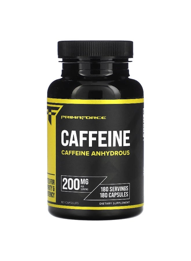 Primaforce, Caffeine , 200 mg, 180 Capsules