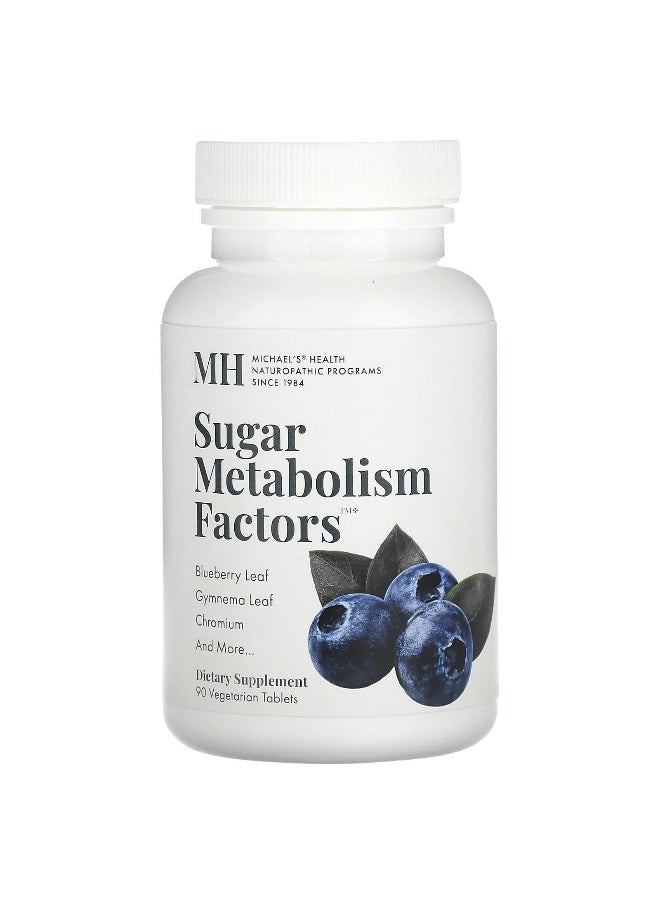 Michael's Naturopathic, Sugar Metabolism Factors, 90 Vegetarian Tablets