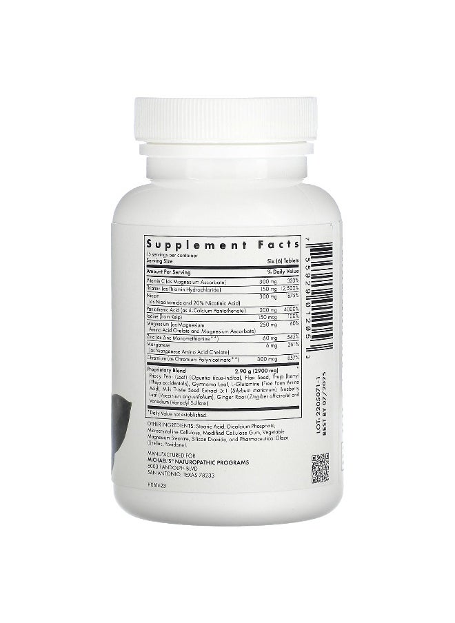 Michael's Naturopathic, Sugar Metabolism Factors, 90 Vegetarian Tablets