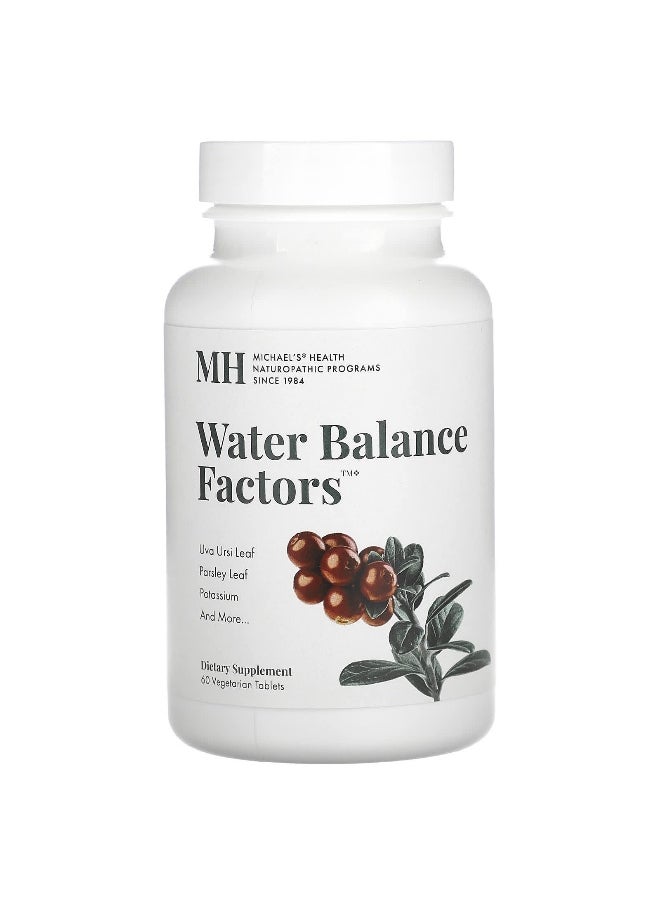 Michael's Naturopathic, Water Balance Factors, 60 Vegetarian Tablets