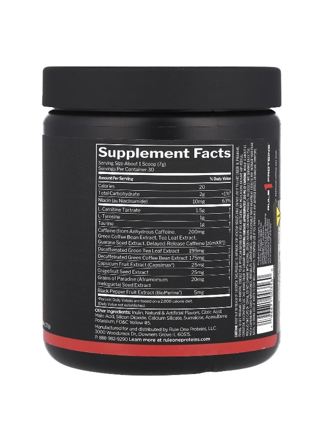 Rule One Proteins, Burn™, Thermo Weight Management, Peach Mango, 7.41 oz (210 g)