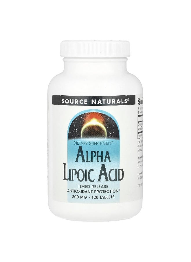 Source Naturals, Alpha Lipoic Acid, Timed Release, 600 mg, 120 Tablets (300 mg per Tablet)
