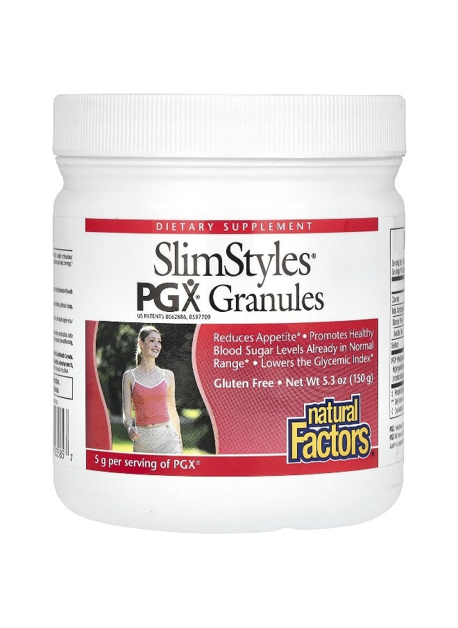 Natural Factors, SlimStyles, PGX Granules, Unflavored, 5.3 oz (150 g)
