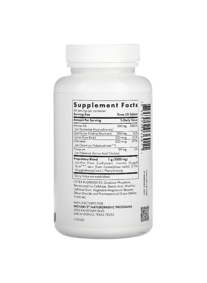 Michael's Naturopathic, Fat Metabolism Factors, 180 Vegetarian Tablets