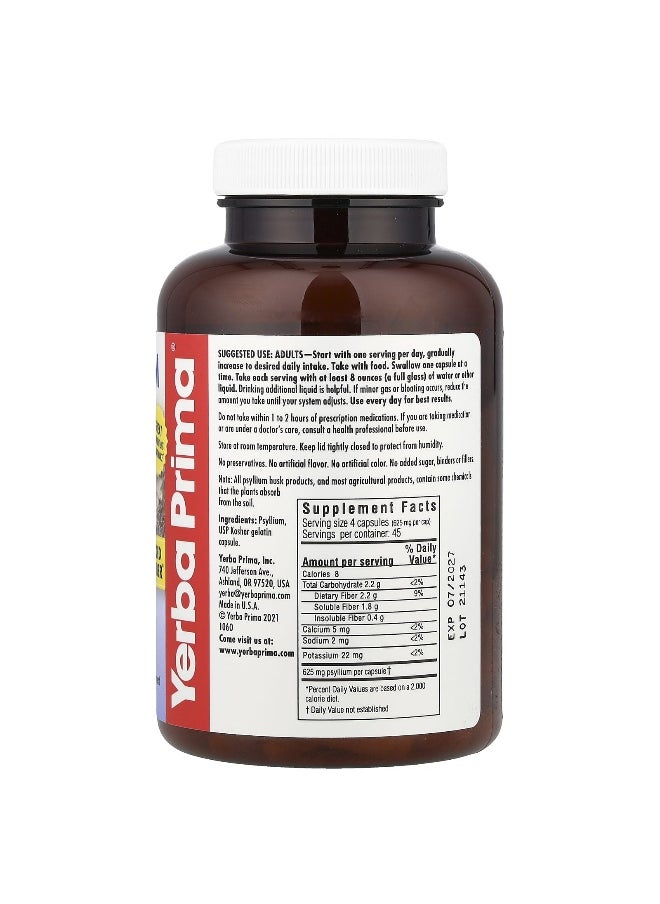 Yerba Prima, Psyllium Husks Caps, 180 Capsules