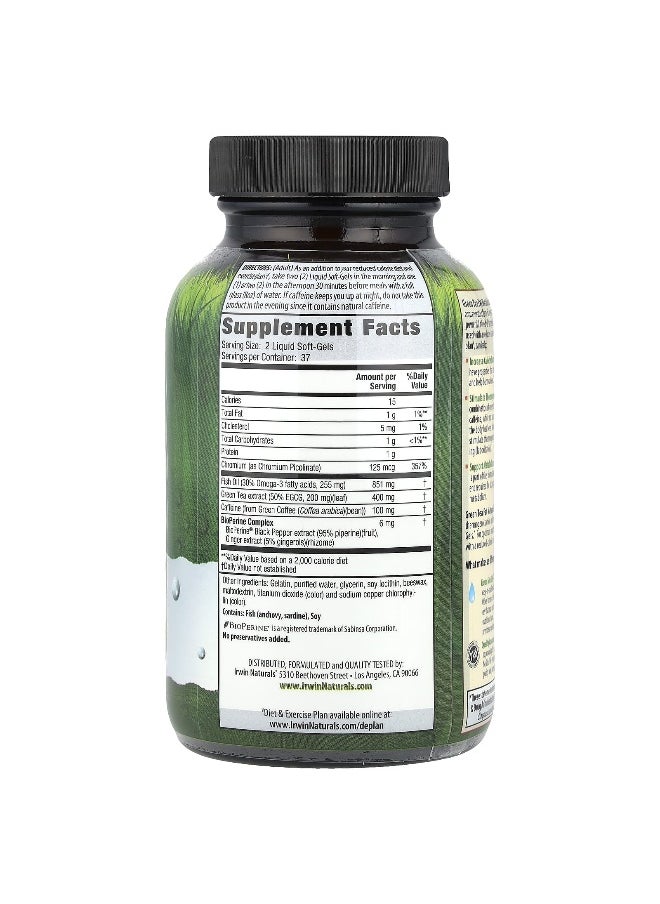 Irwin Naturals, Green Tea Fat Metabolizer, 75 Liquid Soft-Gels