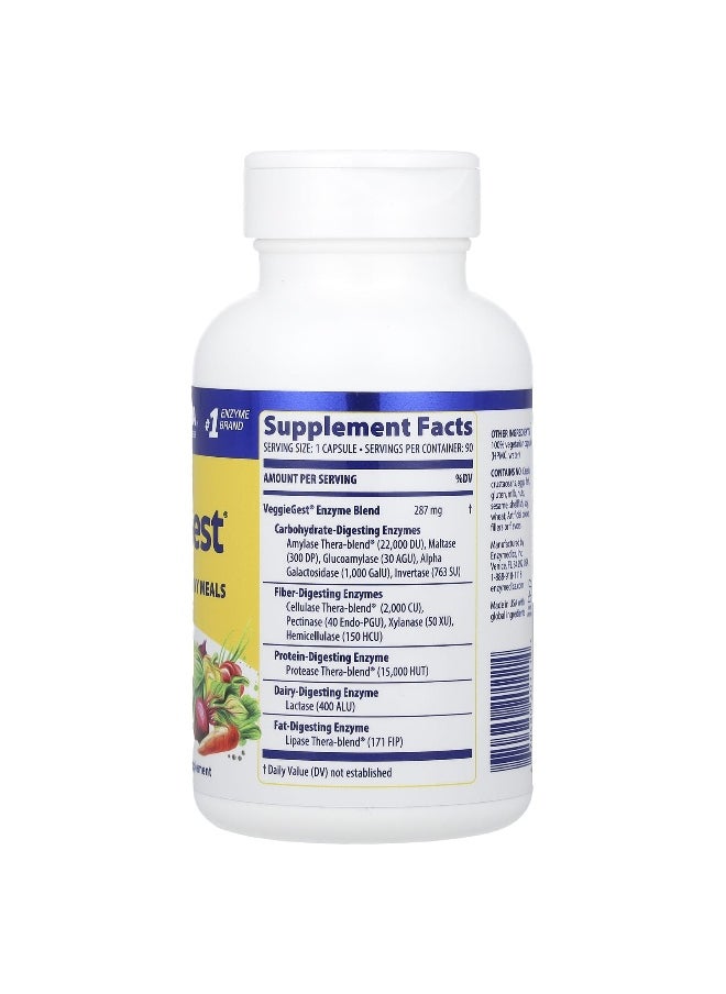 Enzymedica, VeggieGest®, 90 Capsules