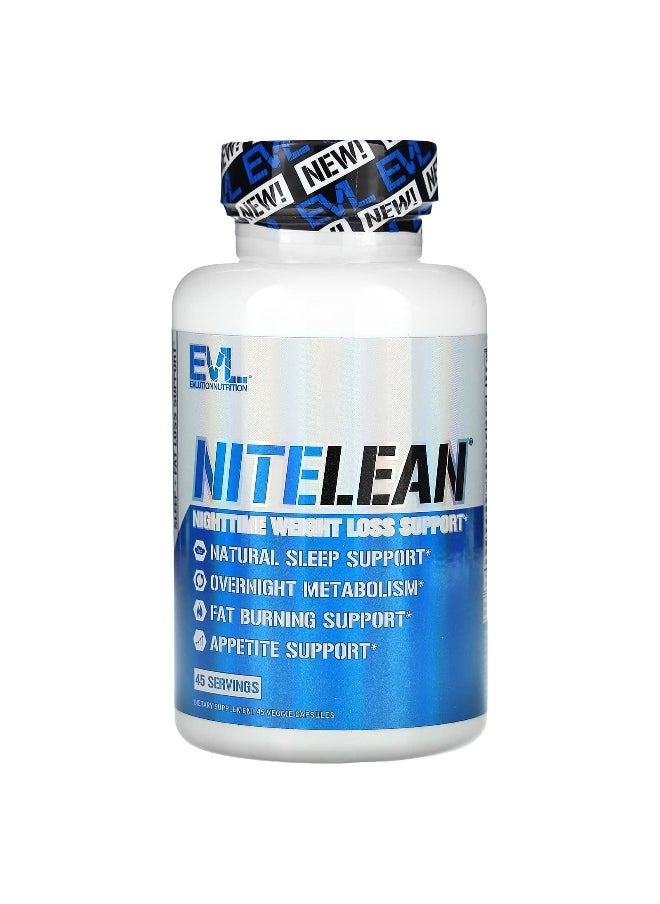 EVLution Nutrition, NiteLean, Nighttime Weight Loss Support, 45 Veggie Capsules