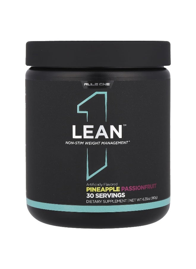 Rule One Proteins, Lean™, Non-Stim Weight Management, Pineapple Passionfruit, 6.35 oz (180 g)
