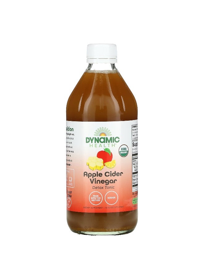 Dynamic Health, Apple Cider Vinegar Detox Tonic, 16 fl oz (473 ml)