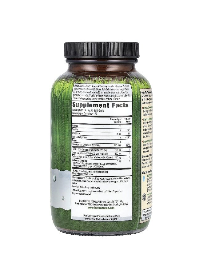 Irwin Naturals, Green Tea Fat Metabolizer®, 150 Liquid Soft-Gels