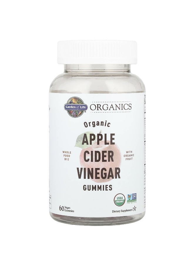 Garden of Life, Organic Apple Cider Vinegar Gummies, 60 Vegan Gummies