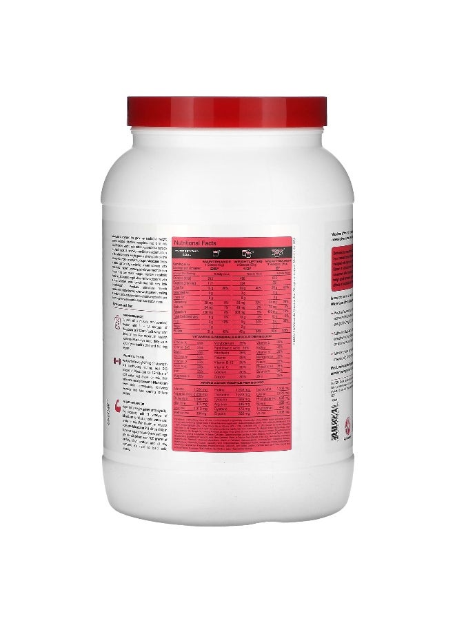 Metabolic Nutrition, MuscLean, Lean Muscle Weight Gainer, Strawberry Milkshake, 2.5 lb