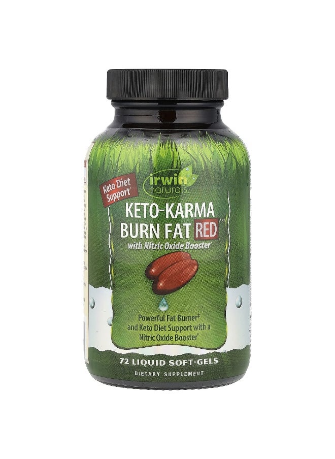 Irwin Naturals, Keto-Karma Burn Fat Red™, 72 Liquid Soft-Gels