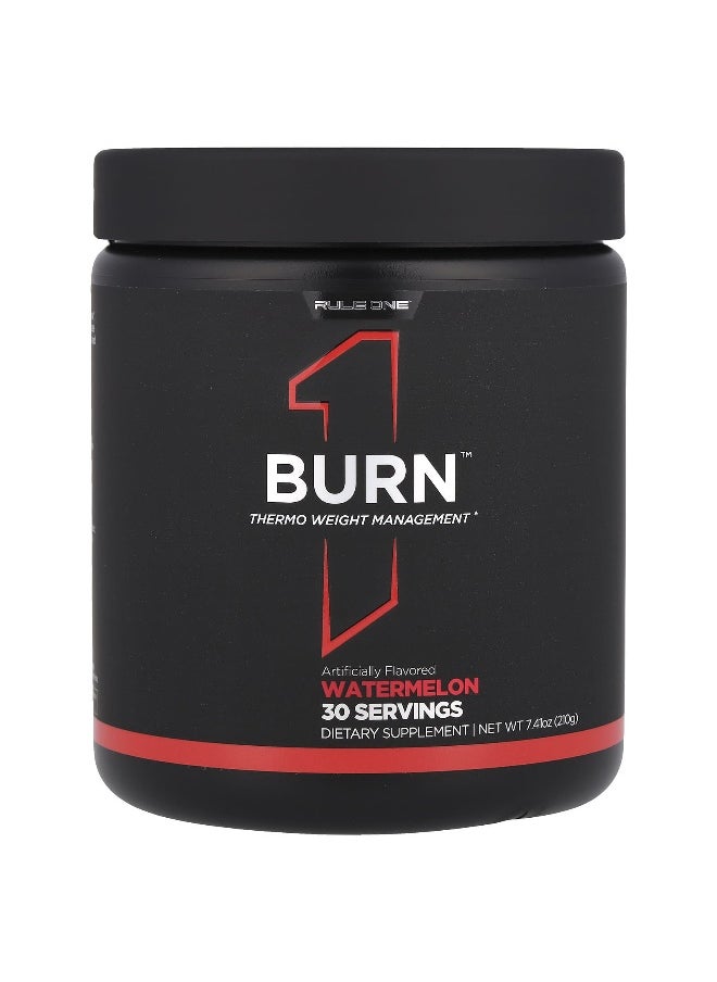 Rule One Proteins, Burn™, Thermo Weight Management, Watermelon, 7.41 oz (210 g)