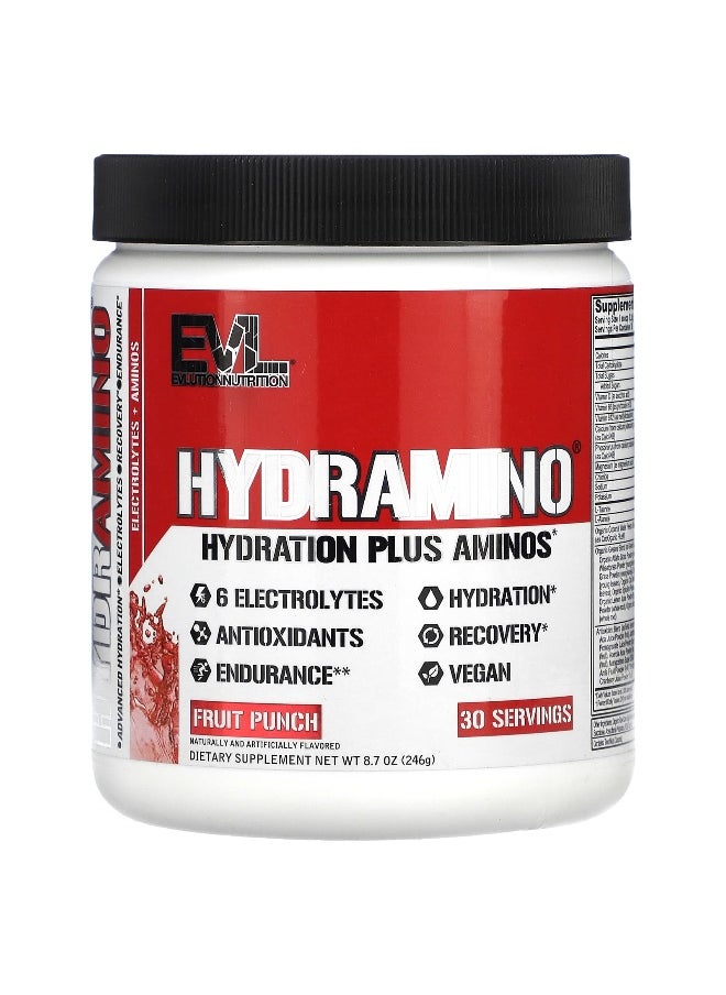 EVLution Nutrition, HydrAmino, Fruit Punch, 8.7 oz (246 g)