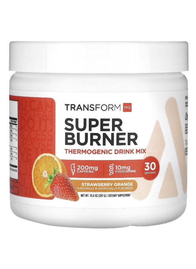 TransformHQ, Super Burner, Thermogenic Drink Mix, Strawberry Orange, 10.6 oz (297 g)